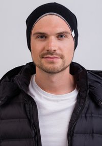 CASH-MERE Berretto - schwarz und hellgrau