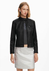 Desigual Giacca in similpelle - black