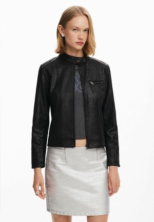 Desigual Giacca in similpelle - black