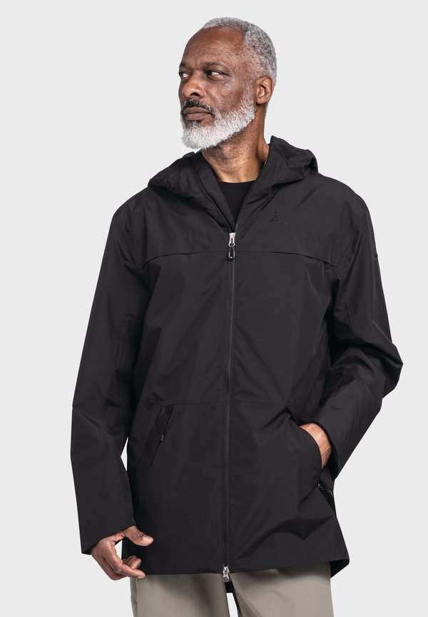 Regenjacke / wasserabweisende Jacke - schwarz