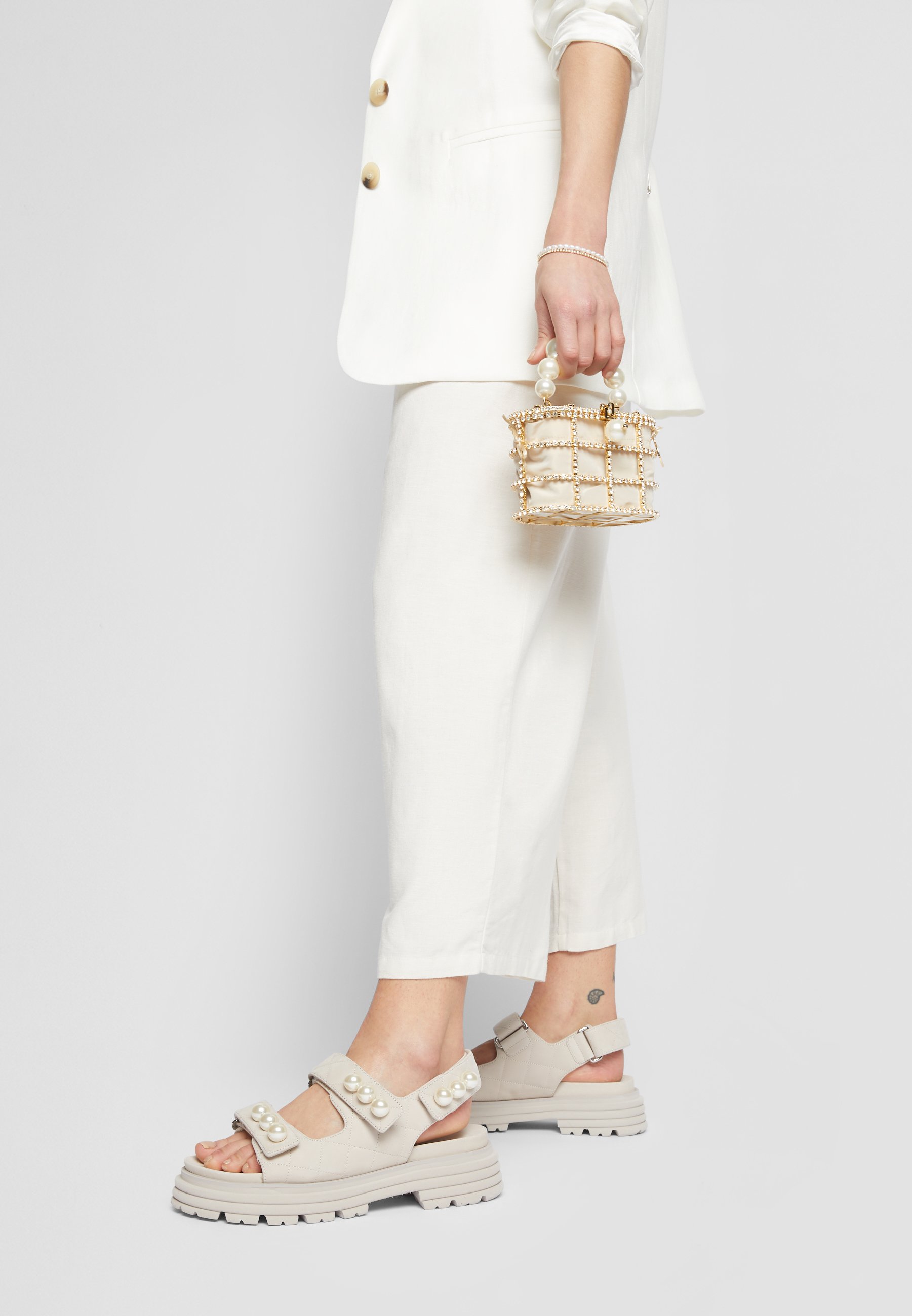 Kennel + Schmenger PROFILE - Platform sandals - almond/beige - Zalando.de