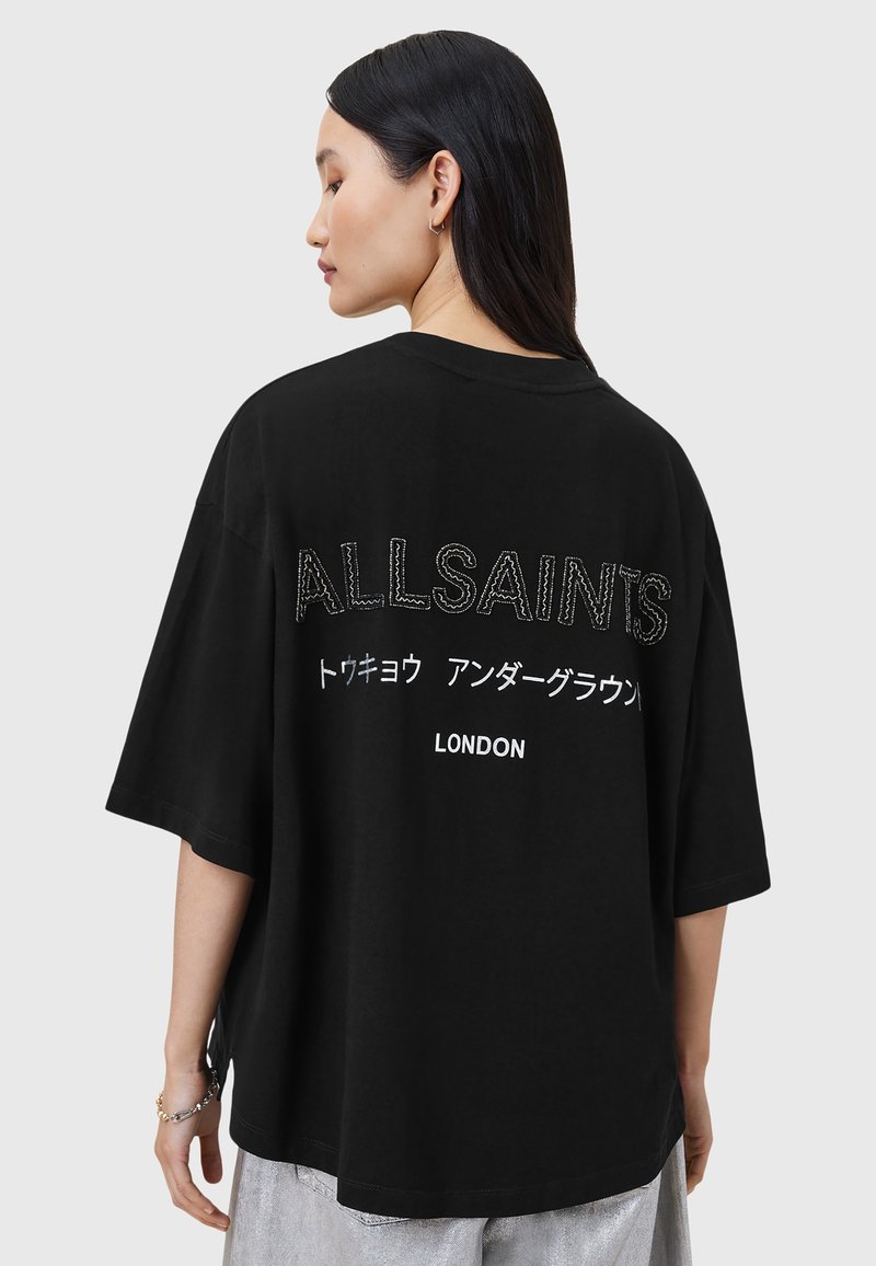 AllSaints UNDER AMELIE TEE - T-shirt con stampa - black