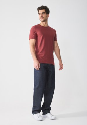 5 PACK - T-shirt basic - brown/white/black