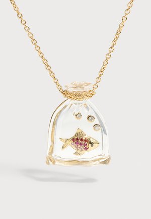 Yvonne Leon, COLLIER POISSON ROUGE - Collar - yellow gold-coloured