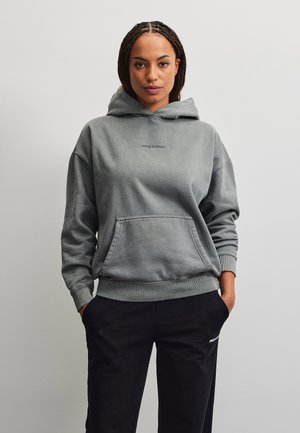 Pegador, CLARITA LOGO OVERSIZED HOODIE - Суитшърт с качулка - vintage grey grey gum