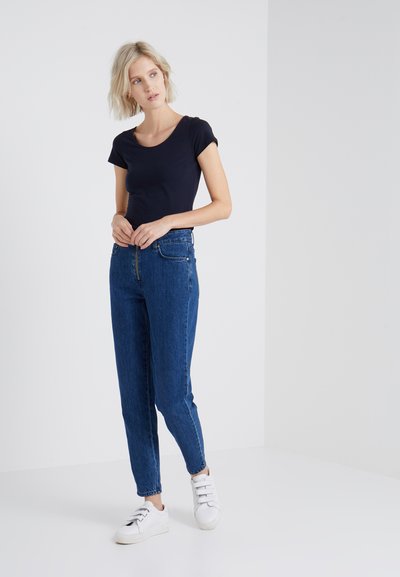 Filippa K SCOOP NECK TOP - T-shirts - navy