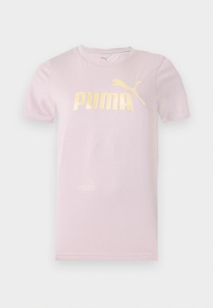 Puma, ESS METALLIC NO. 1 LOGO TEE - T-Shirt print - light pink