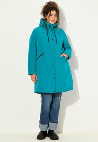 Ulla Popken HYPRAR TRIPLE FUNCTION - Waterproof jacket - turquoise