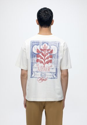 Jack & Jones, JORSALAMANCO BACK CREW NECK - T-shirt imprimé - bright white