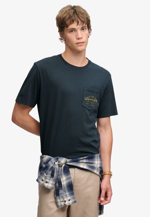 Superdry & Co, SUPERDRY TRADE LOOSE T-SHIRT.. - Camiseta estampada - truest navy