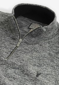 Next MARL ZIP NECK JUMPER - Pulover - charcoal grey
