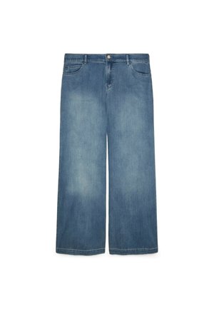 Fiorella Rubino, JEANS WIDE LEG WASHED - Wide Leg - blu