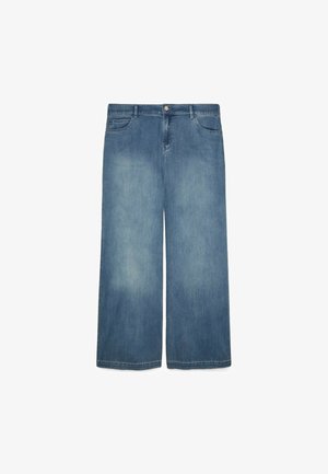 Fiorella Rubino, JEANS WIDE LEG WASHED - Wide Leg - blu