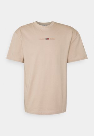 LINEAR LOGO TEE - T-shirt basique - beige