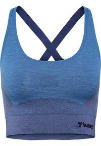 SEAMLESS - Sport-bh met medium support - riviera insignia blue melange