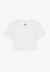 ESSENTIAL CROPPED SHORT SLEEVE T-SHIRT - Navadna majica -  white