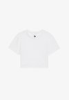 ESSENTIAL QUICK DRY  CROPPED SHORT SLEEVE T-SHIRT - Základné tričko -  white