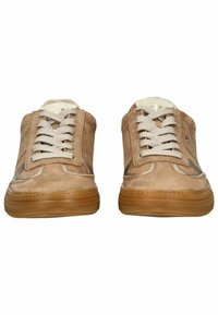 Paul Green Sneakers basse - grained n ssuede tan biscuit