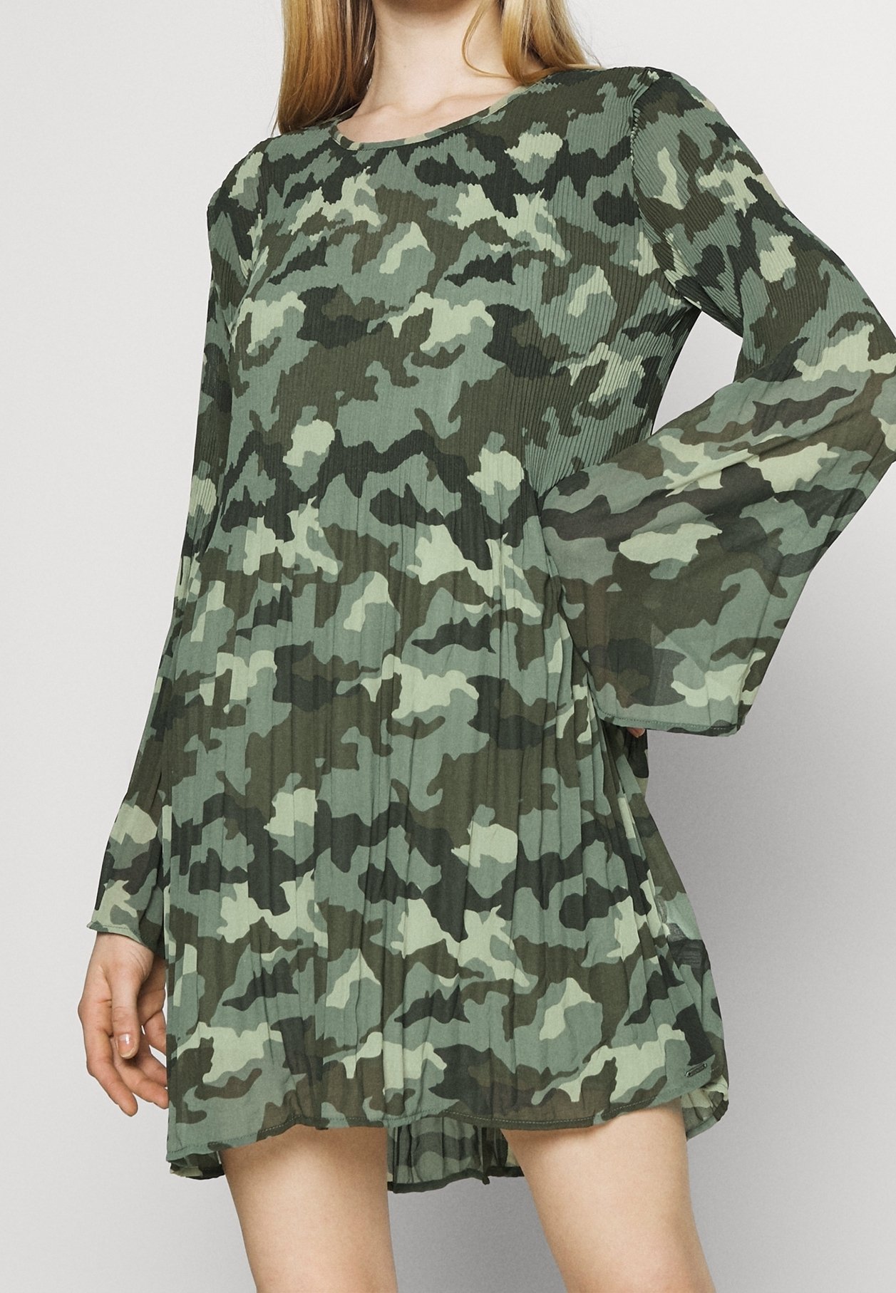 green camouflage dress A-Camouflage v-neck cami maxi dress – Goddess Accessories & More