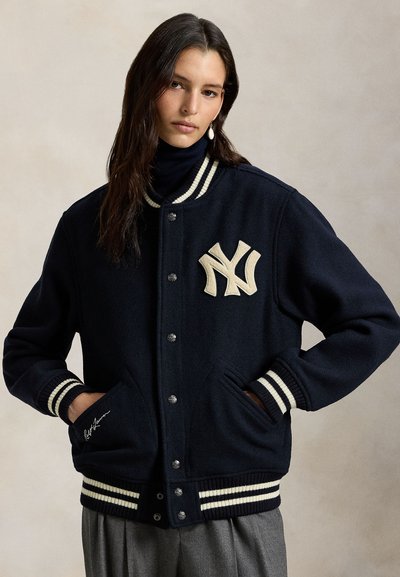 Polo Ralph Lauren POLO RALPH LAUREN YANKEES JACKET UNISEX - Bombera - hunter navy