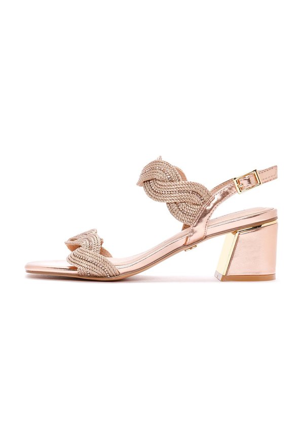 Riemensandalette - rose gold