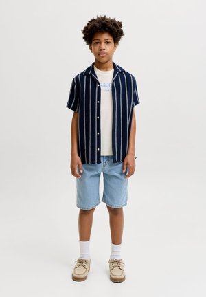 Jack & Jones Junior, JWHALEX JJORIGINAL SHORTS AT 704 JNR - Lühikesed teksad - blue denim