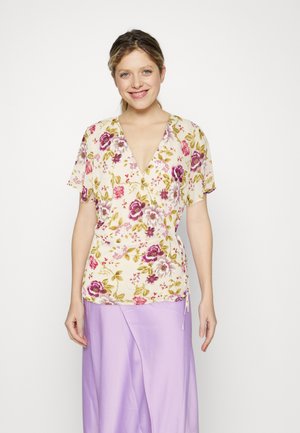 VILA VIURA LOVIE WRAP - Bluză - birch