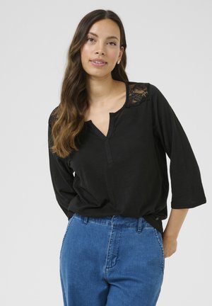 Cream JANNY - Long sleeved top - pitch black