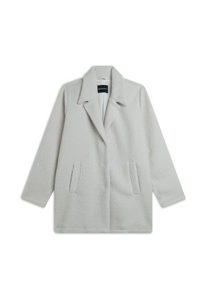 CON CHIUSURA A BOTTONI NASCOSTA - Abrigo corto - white sand