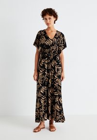 Vero Moda VMEVA EASY VNECK ANKLE DRESS  - Dnevna haljina - black
