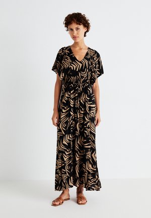 VMEVA EASY VNECK ANKLE DRESS  - Day dress - black