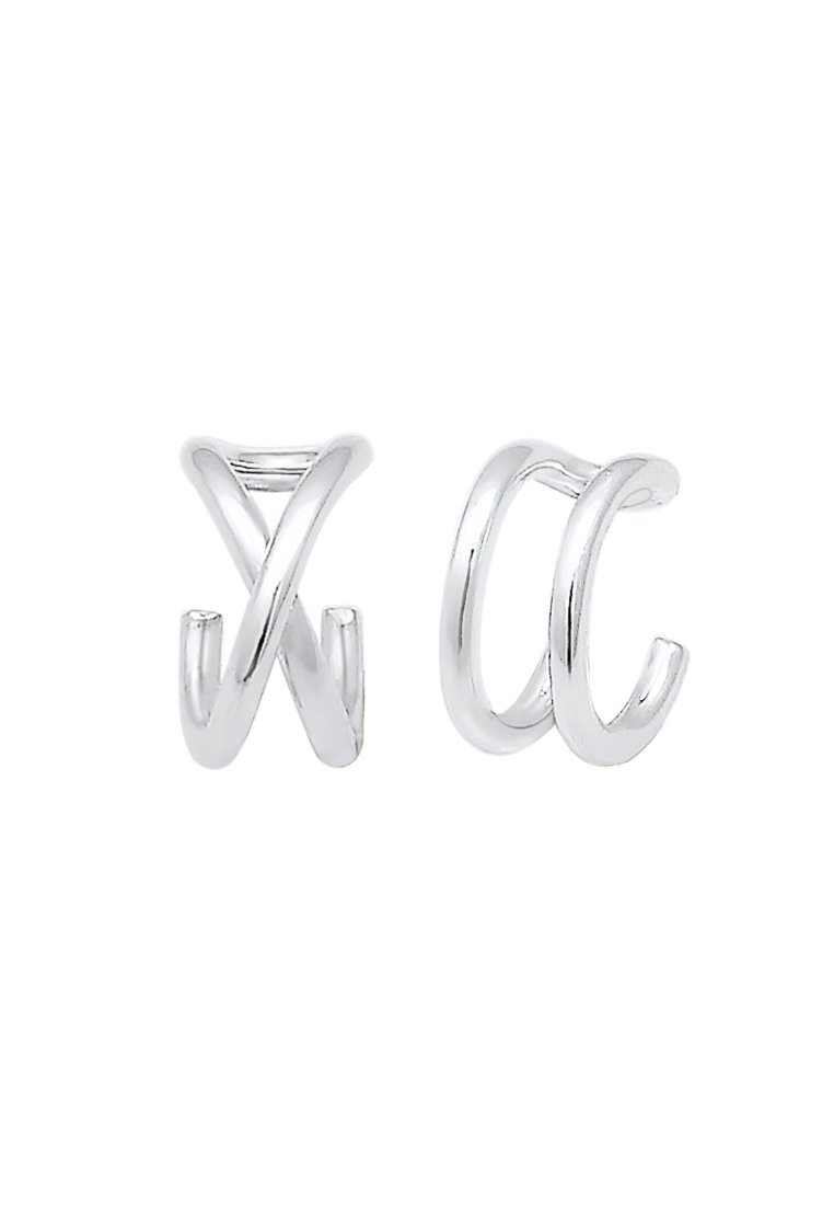 Damen Halsketten | Elli 2 PACK DESIGN Ohrringe silver/silberfarben - NM35920 Damen Halsketten | Elli 2 PACK DESIGN Ohrringe silver/silberfarben - NM35920