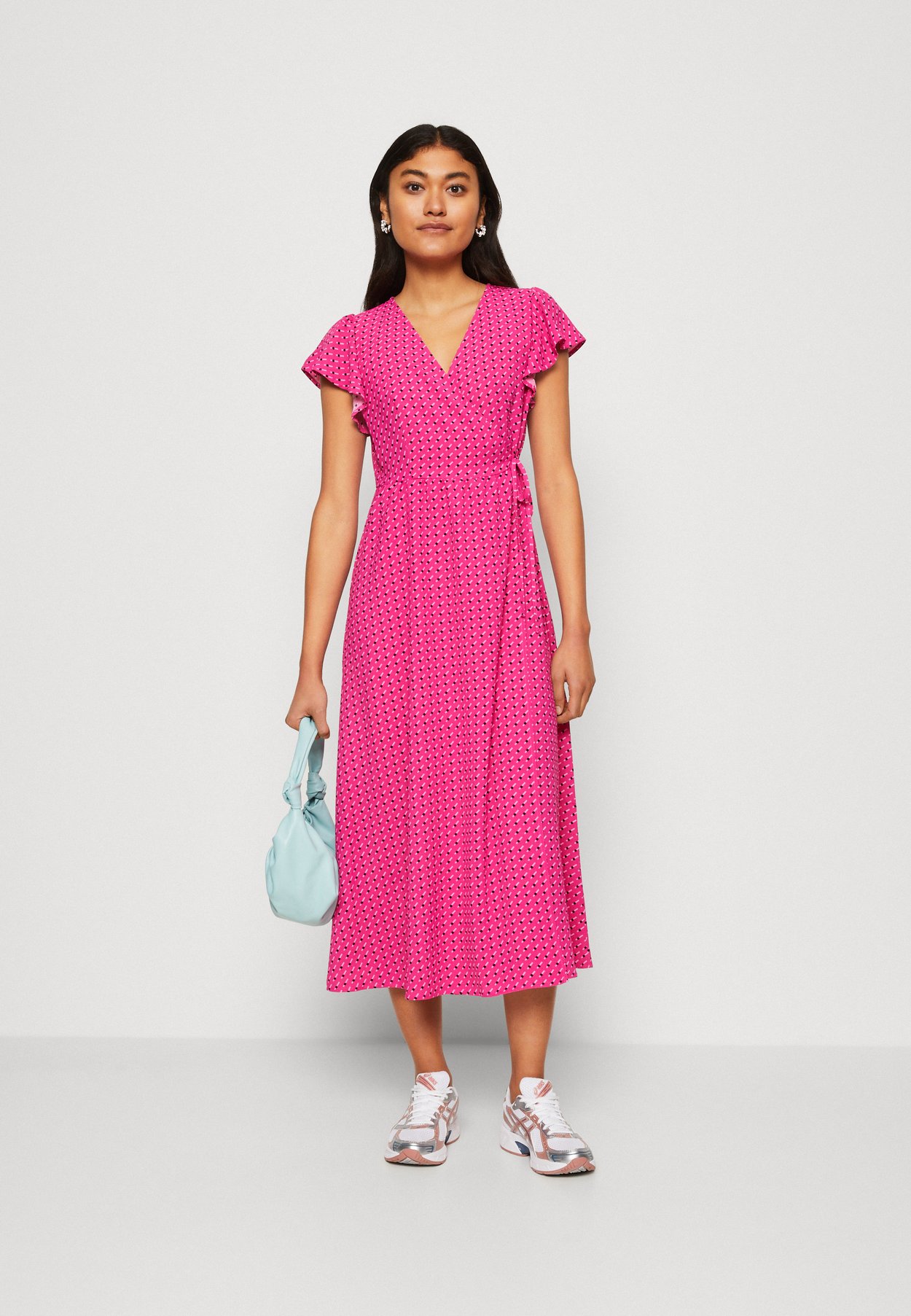 ONLNAOMI MIDI WRAP DRESS