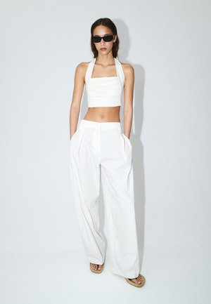 Mango ADULT - Pantaloni - white