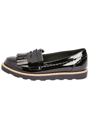 PATENT WIDE FIT LOAFERS - Loafers - black