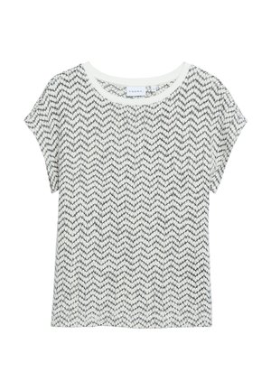 comma, Print T-shirt - schwarz