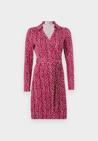 Diane von Furstenberg NEW JEANNE - Vapaa-ajan mekko - dark red/white
