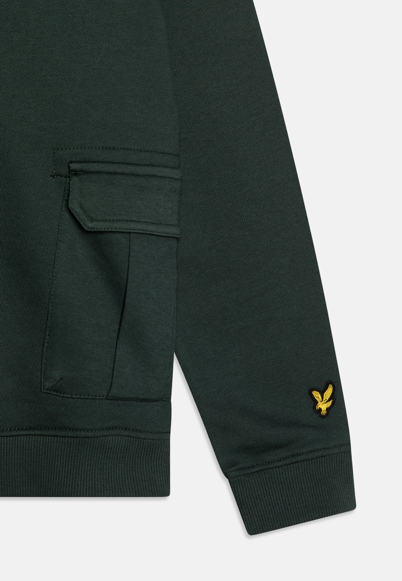 Lyle Scott CARGO POCKET HOODIE Hoodie argyle teal/teal Zalando