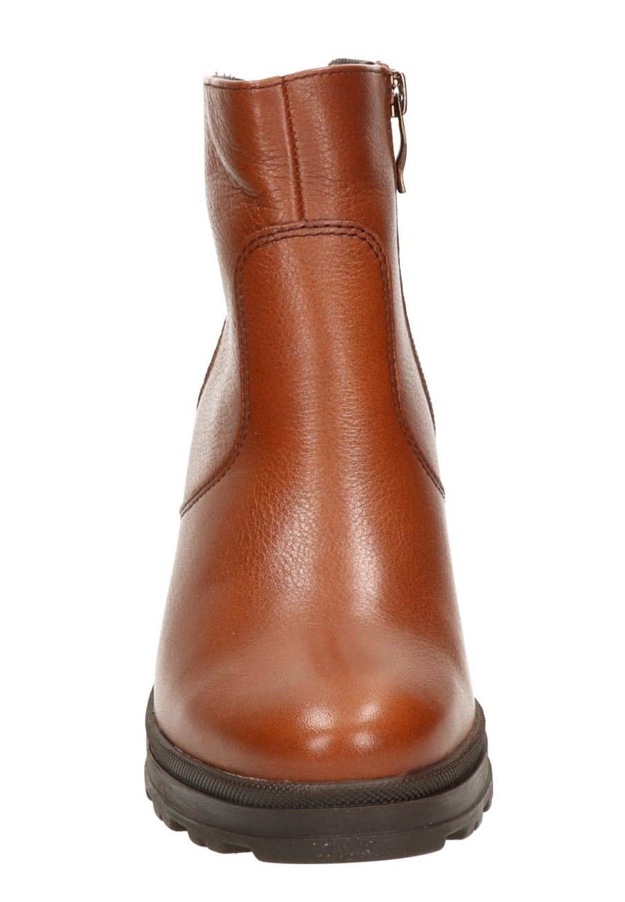 ara ARA MANTOVA DAMES ENKELLAARS - Korte laarzen - cognac/Cognac -  Zalando.be