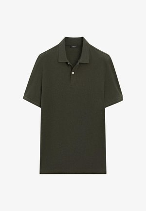 Massimo Dutti, MICRO TEXTURED - Poloshirt - mottled dark green
