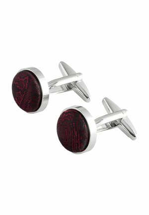 Manschettenknopf - burgundy red