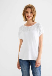 Street One MIT DETAILS - Camiseta básica - white