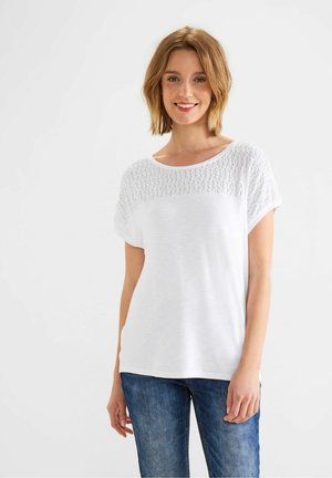 Street One MIT DETAILS - Camiseta básica - white