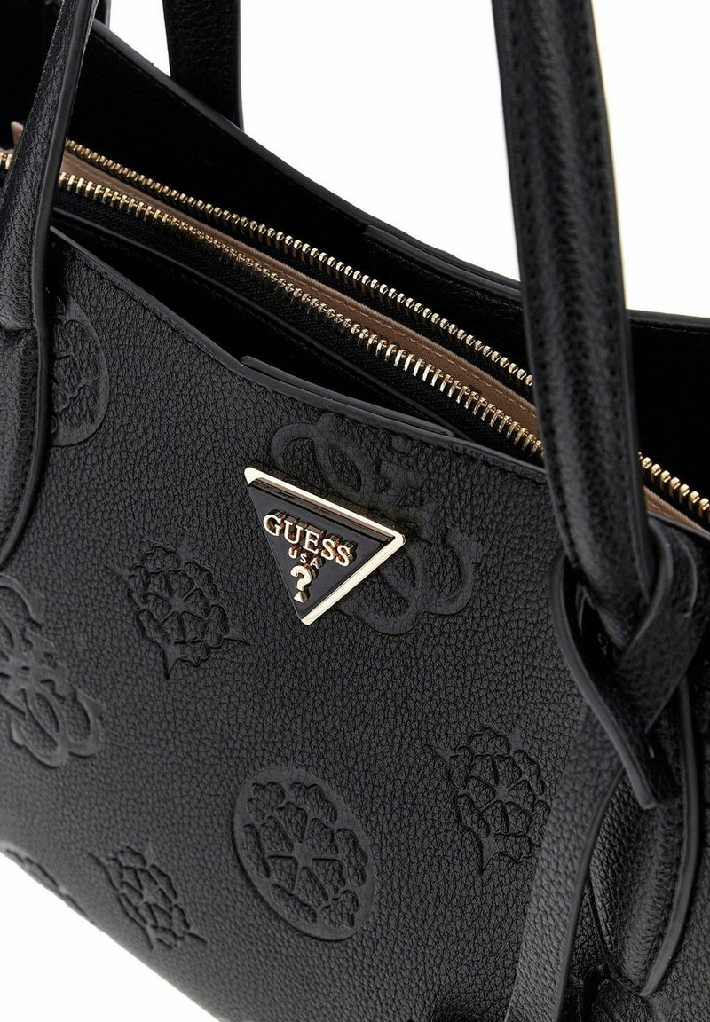Guess KEANDRA GIRLFRIEND SATCHEL - Sac à main - black logo/noir