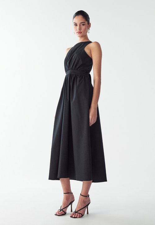 chinese dress ladies Dahlia Hand-Beaded Backless Chiffon Maxi Dress | Jaded London
