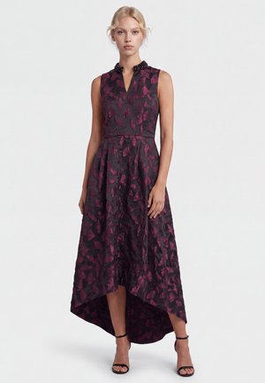 Apart, JACQUARD KLEID - Cocktailkleid/festliches Kleid - schwarz-weinrot