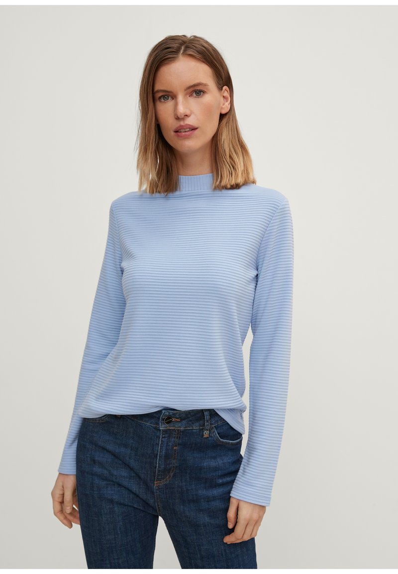 Damen Strickjacken | comma MIT RIPPSTRUKTUR Strickpullover sky blue/hellblau - QN61027 Damen Strickjacken | comma MIT RIPPSTRUKTUR Strickpullover sky blue/hellblau - QN61027