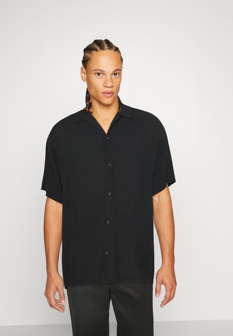 Jack & Jones JJEJEFF SOLID RESORT SHIRT - Camicia - black/nero