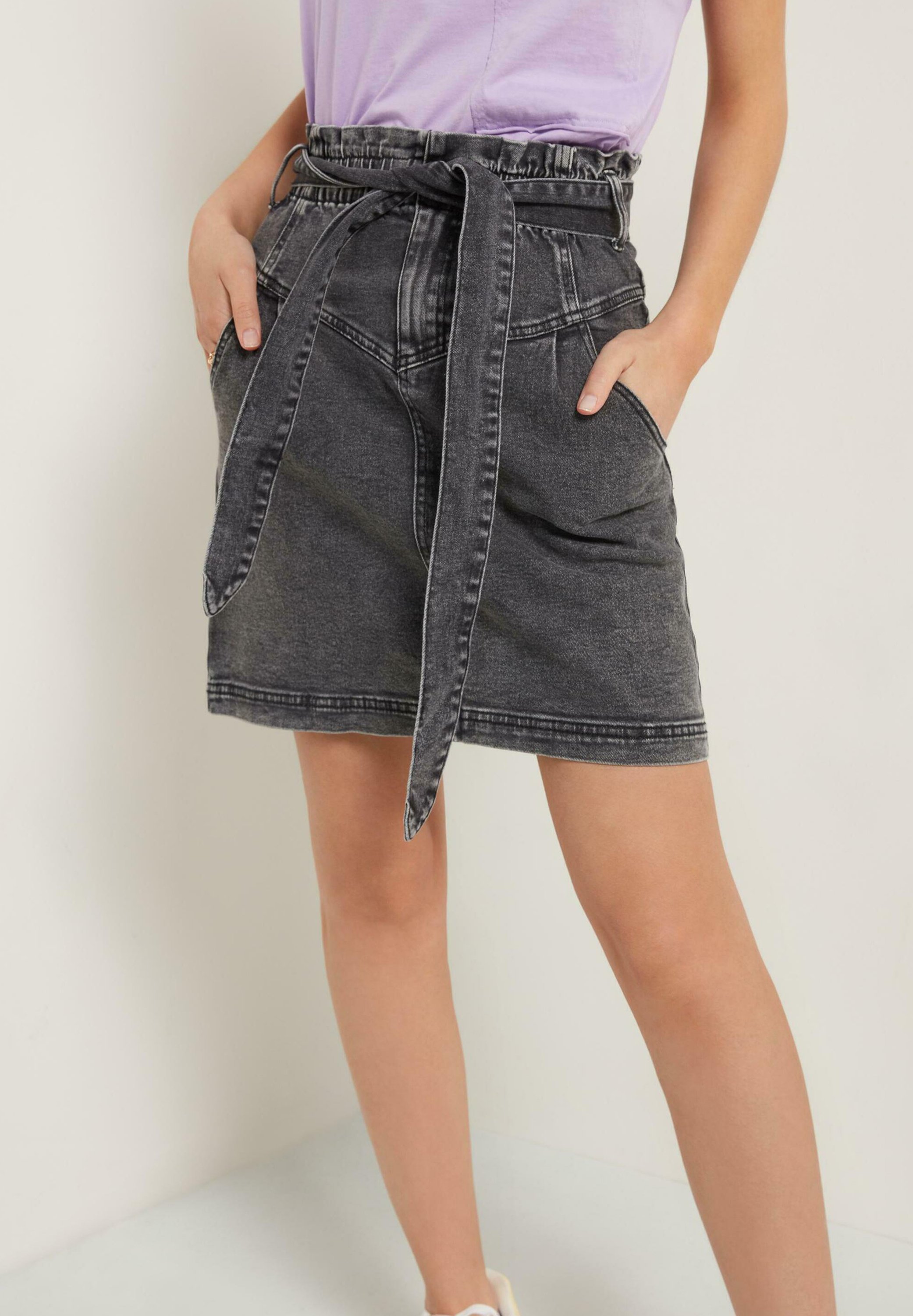Tezenis Gonna a campana - nero jeans/nero - Zalando