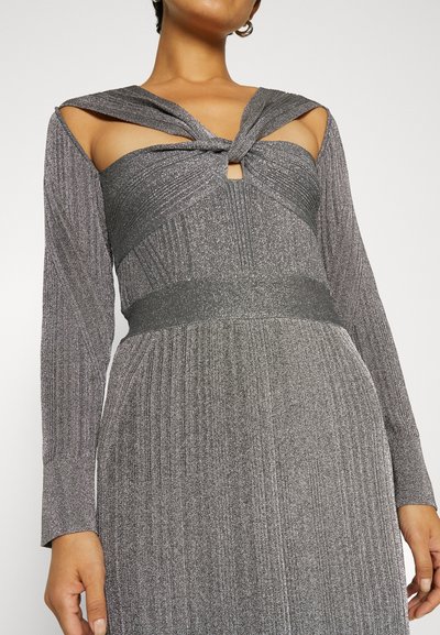 Hervé Léger DRAPED GOWN - Cocktail φόρεμα / Φόρεμα για πάρτι - metallic gunmetal